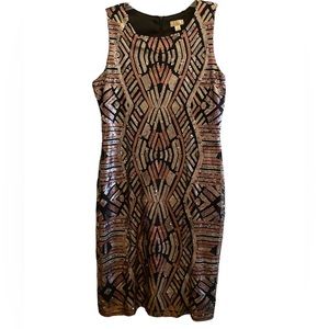 Olivia Matthews Black Sequin Dress